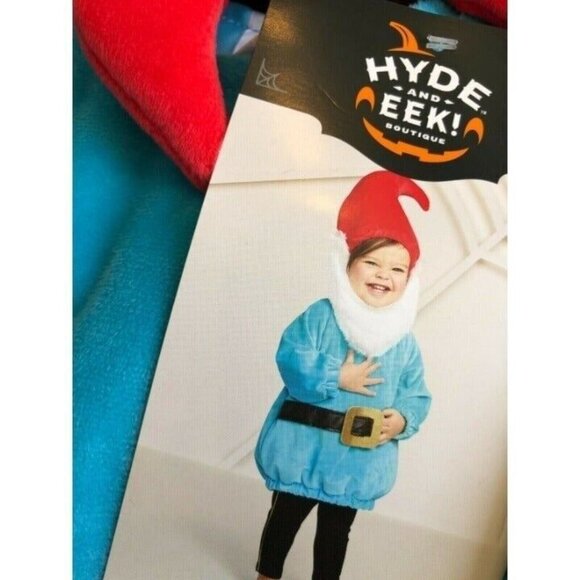 Gnome‎ Halloween Costume 0 - 6 Months Santa Helper NWT Baby infant Unisex - Picture 3 of 9